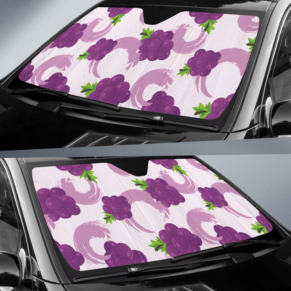 Cute Grape Pattern Car Sun Shade
