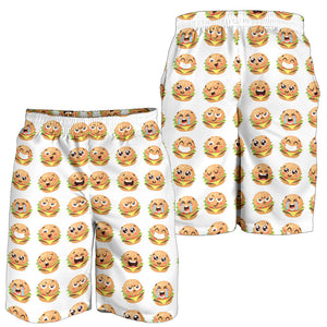 Hamburger Pattern Print Design 04 Men Shorts