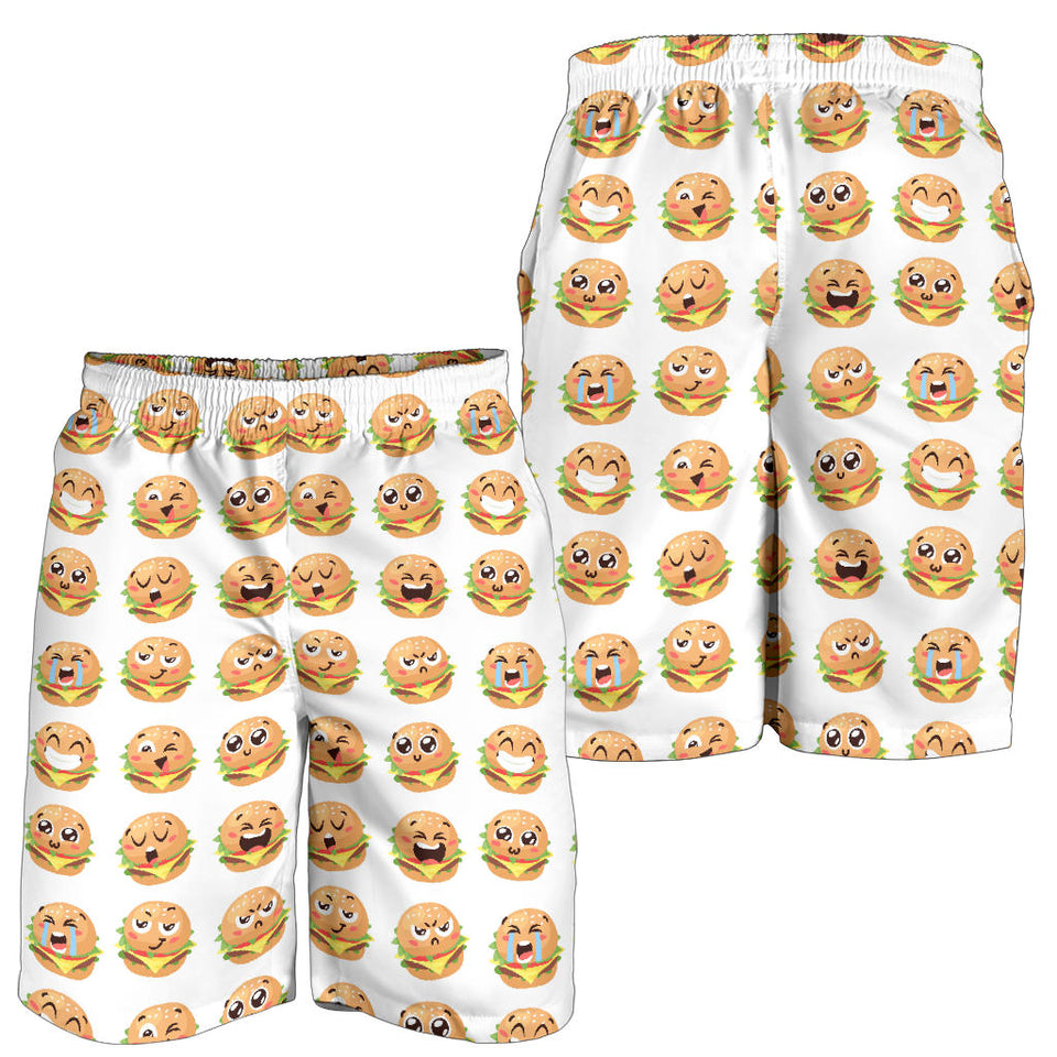 Hamburger Pattern Print Design 04 Men Shorts
