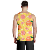Grapefruit yellow background Men Tank Top