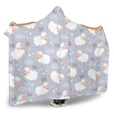 Sweet Dreams Sheep Pattern Hooded Blanket