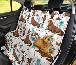 Sea Lion Seals Jellyfish Pattern Dog Car Seat Covers