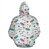 Candy Design Pattern Zip Up Hoodie