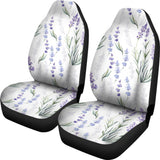 Hand Painting Watercolor Lavender Universal Fit Car Seat Covers