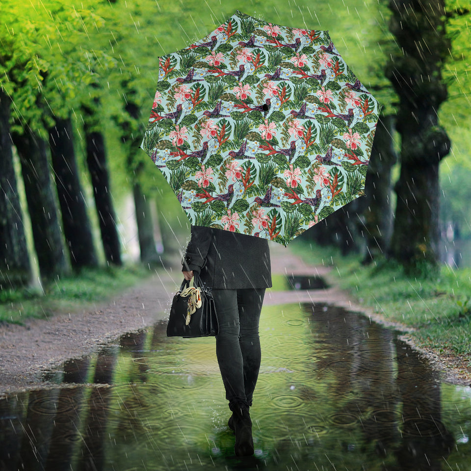 Hummingbird Pattern Print Design 05 Umbrella