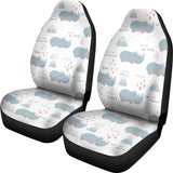 Cute Rhino Heart Pattern  Universal Fit Car Seat Covers