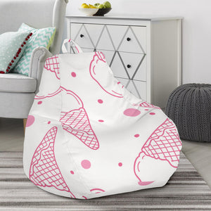 Hand Drawn Ice Cream Pattern Bean Bag Cover