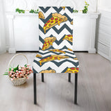 Pizza Design Pattern Dining Chair Slipcover