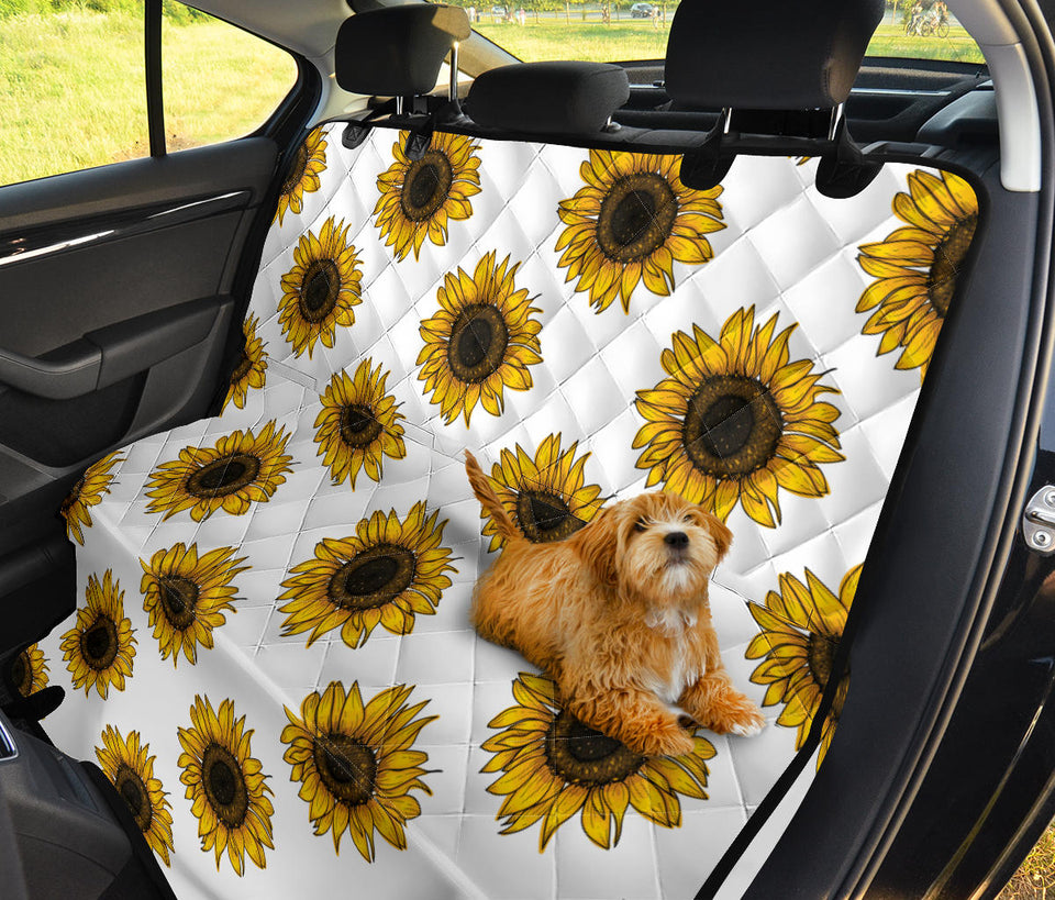 Sunflowers Design Pattern Dog Car Seat Covers