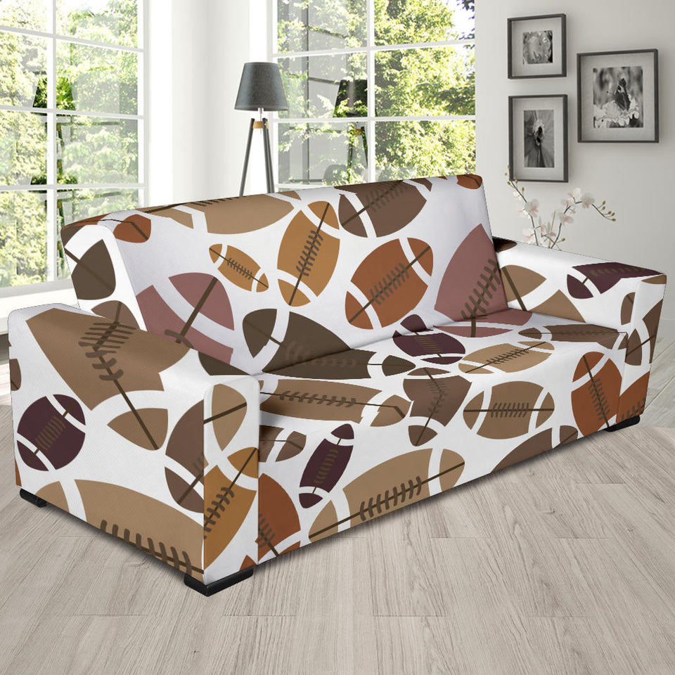 American Football Ball Pattern Sofa Slipcover