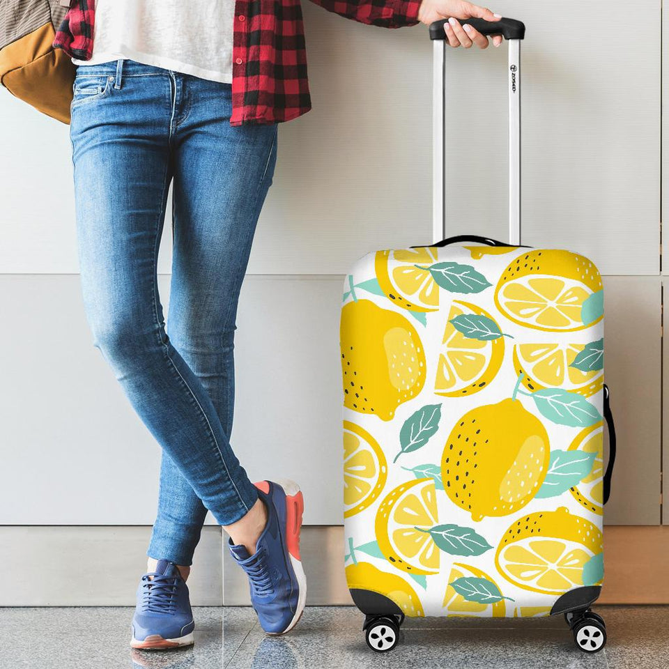 Lemon Design Pattern Cabin Suitcases Luggages