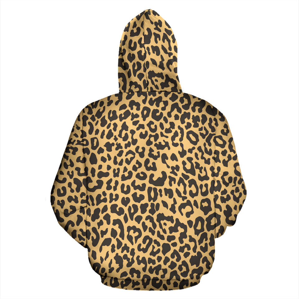 Leopard Skin Print Zip Up Hoodie