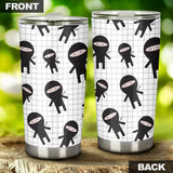 Ninja Pattern Plaid Background Tumbler