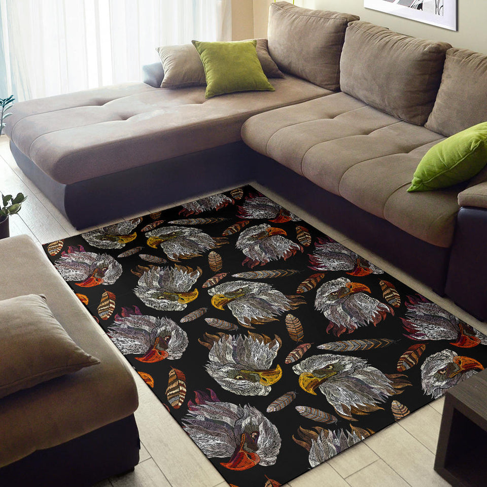 Eagle Pattern Print Design 05 Area Rug