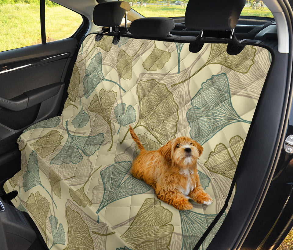 Ginkgo Leaves Design Pattern Dog Car Seat Covers