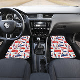 British Pattern Print Design 03 Front and Back Car Mats