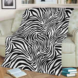 Zebra Skin Pattern Premium Blanket