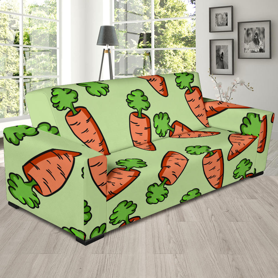 Carrot Pattern Print Design 05 Sofa Slipcover