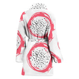 Hand Drawn Dragon Fruit Women'S Bathrobe