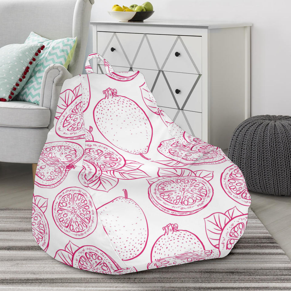 Sketch Guava Pattern Bean Bag Cover