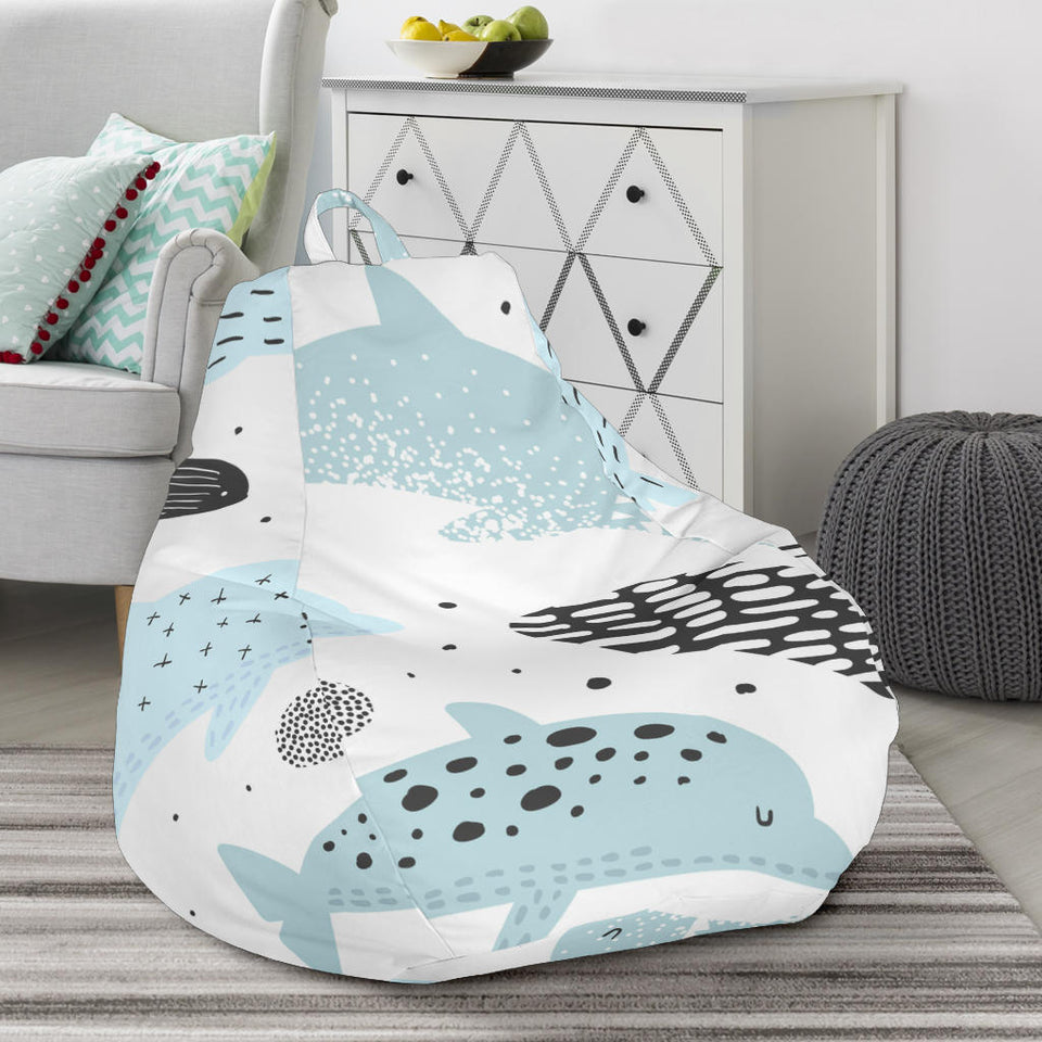Cute Dolphins Childish Style Pattern Bean Bag Cover