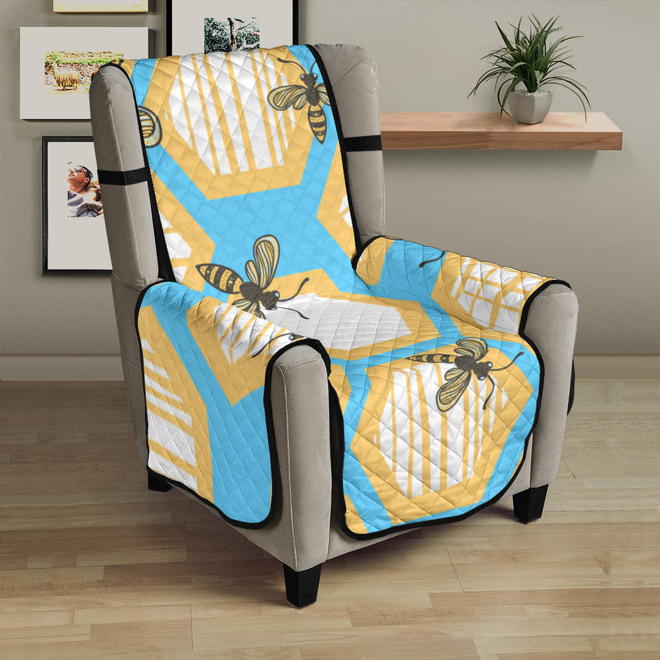 Bee honeycomb pattern Chair Cover Protector