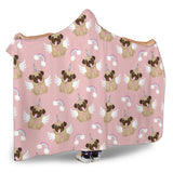 Cute Unicorn Pug Pattern Hooded Blanket
