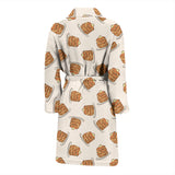 Pancake Pattern Print Design 01 Men's Bathrobe