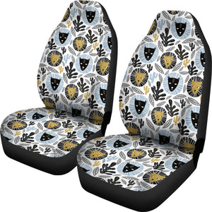 Lion Pattern Print Design 05 Universal Fit Car Seat Covers