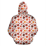 Colorful Maple Leaf Pattern Men Women Pullover Hoodie