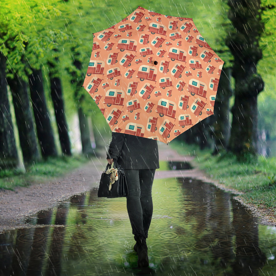Camper Van Pattern Print Design 03 Umbrella