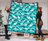 Dolphin Sea Pattern Premium Quilt