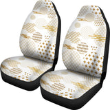 Beautiful Gold Japanese Pattern Universal Fit Car Seat Covers