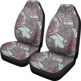 Spider Web Cobweb Design Color Pattern Universal Fit Car Seat Covers