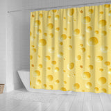 Cheese Texture Shower Curtain Fulfilled In US