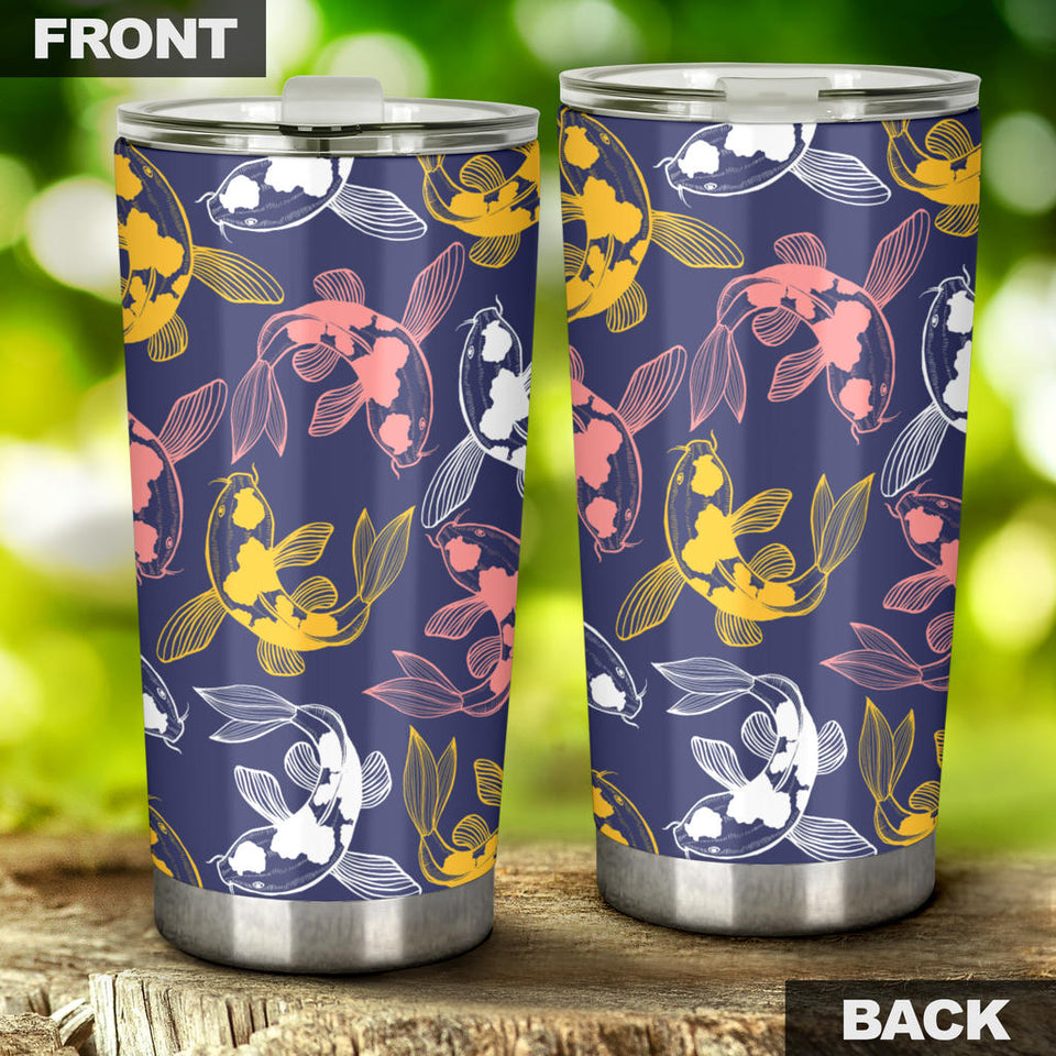 Koi Fish Carp Fish Pattern Tumbler