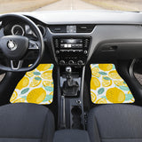 Lemon Design Pattern Front And Back Car Mats
