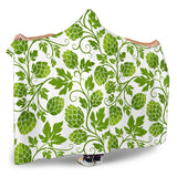 Hop Design Pattern Hooded Blanket