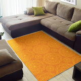Orange Traditional Indian Element Pattern Area Rug