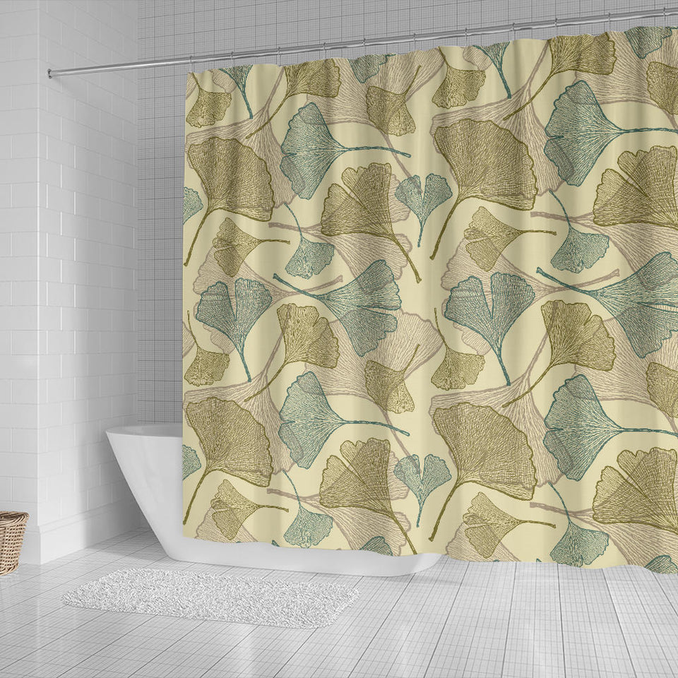 Ginkgo Leaves Design Pattern Shower Curtain Fulfilled In US