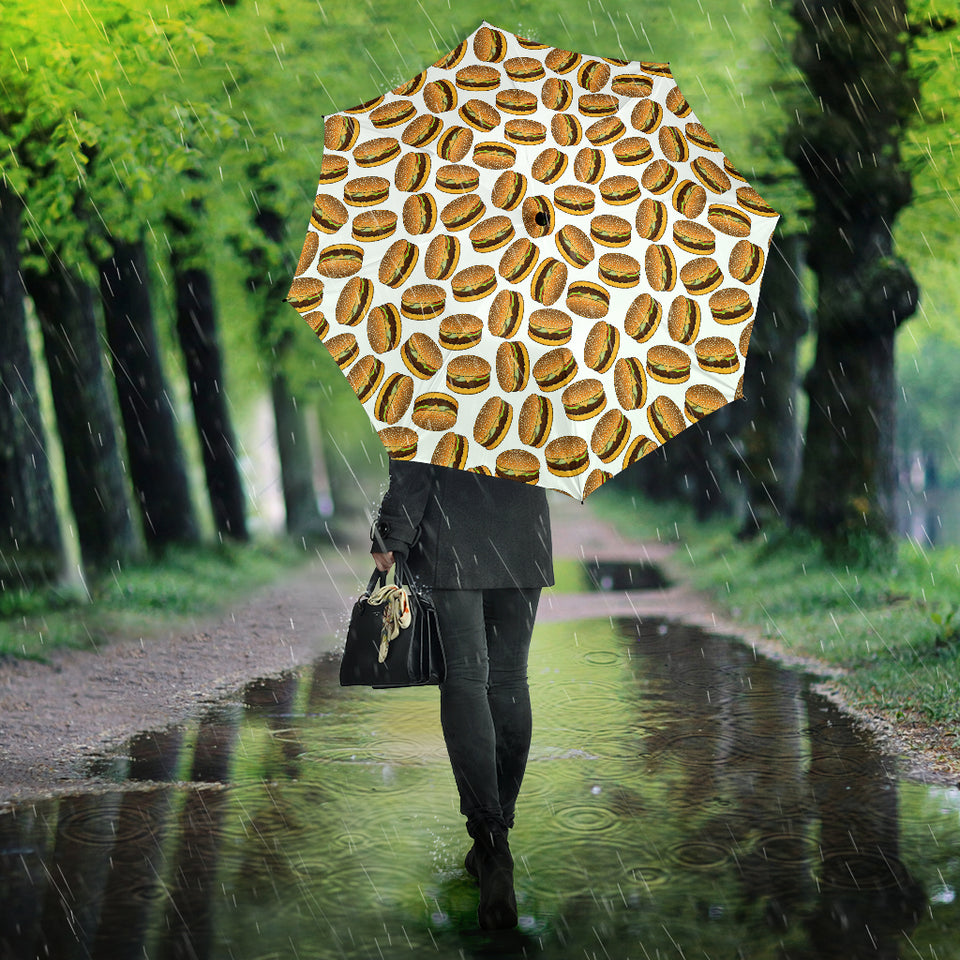 Hamburger Pattern Print Design 03 Umbrella