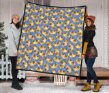 Guinea Pig Pattern Print Design 02 Premium Quilt