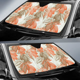 Cocoa Beans Cocoa Tree Pattern Car Sun Shade