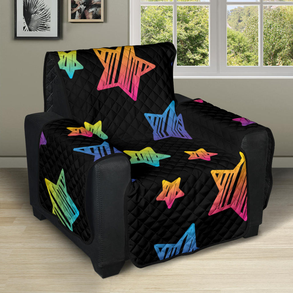 Colorful star pattern Recliner Cover Protector