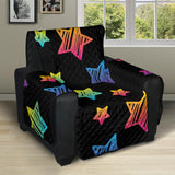 Colorful star pattern Recliner Cover Protector