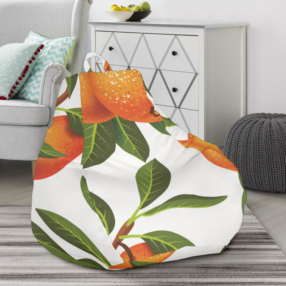 Oranges Pattern Background Bean Bag Cover