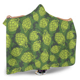 Hop Pattern Hop Cone Background Hooded Blanket