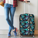 Dragon Sea Wave Pattern Cabin Suitcases Luggages