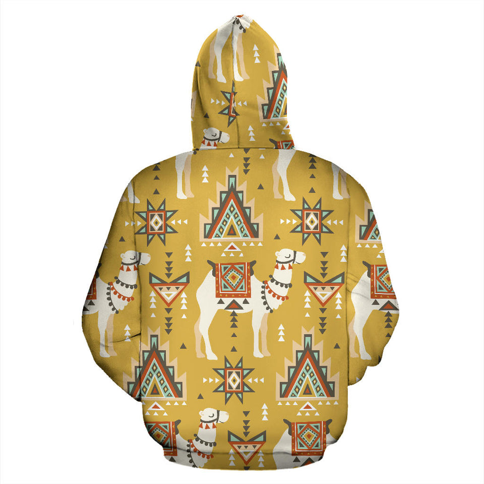 Camels Ethnic Motif Pattern Men Women Pullover Hoodie