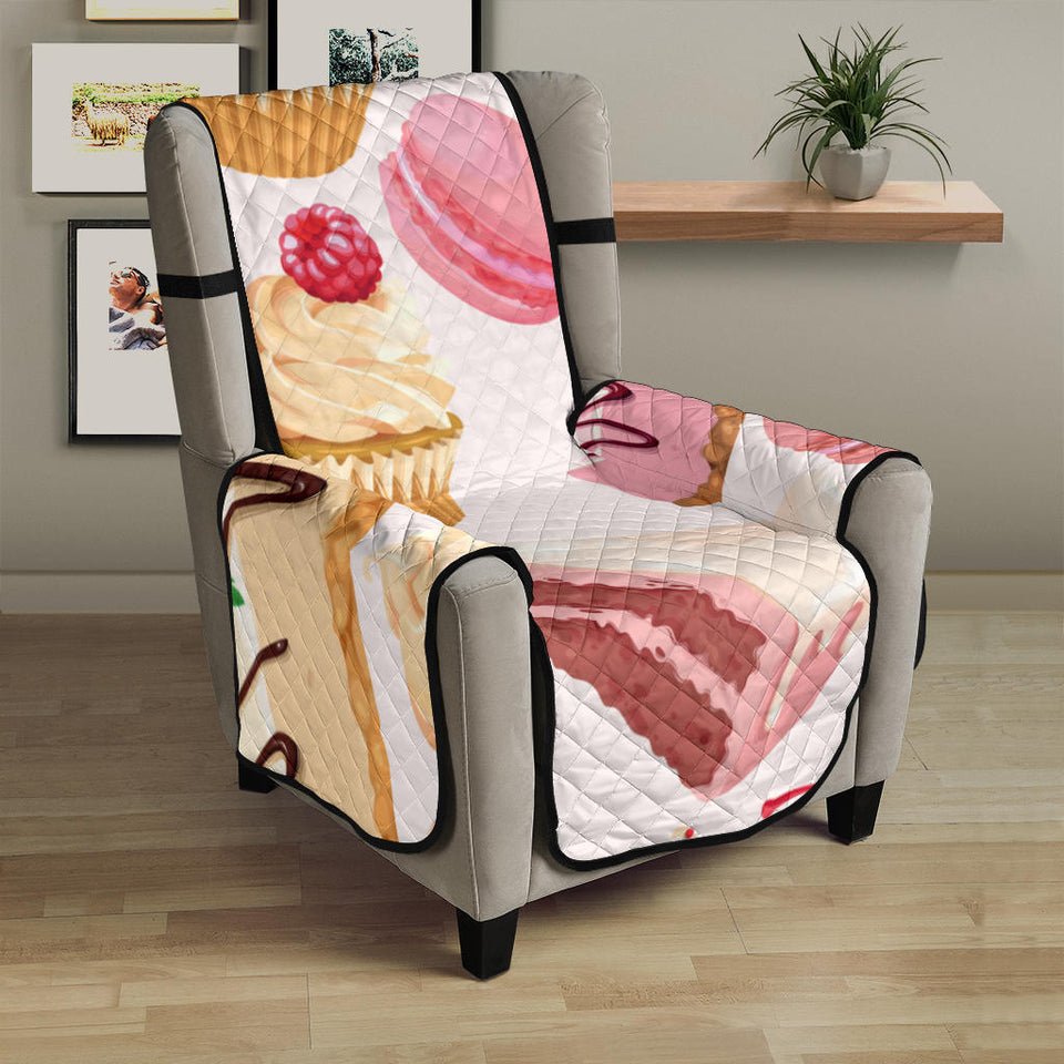 Cake cupcake sweets pattern Chair Cover Protector